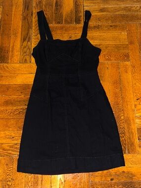 Anthropologie Black Strappy Mini Dress